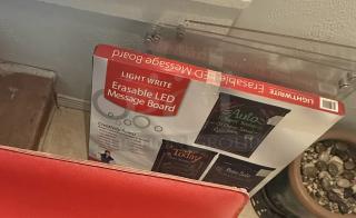 Lot of Lightwrite Erasable LED Message Boards and clear acrylic frames. Includes mounting hardware. Ideal for displays.