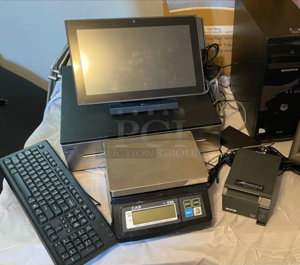 4-Channel SYRF04-KIT2 CCTV Security System with cameras, DVR, keyboard, and accessories for reliable monitoring and night vision.