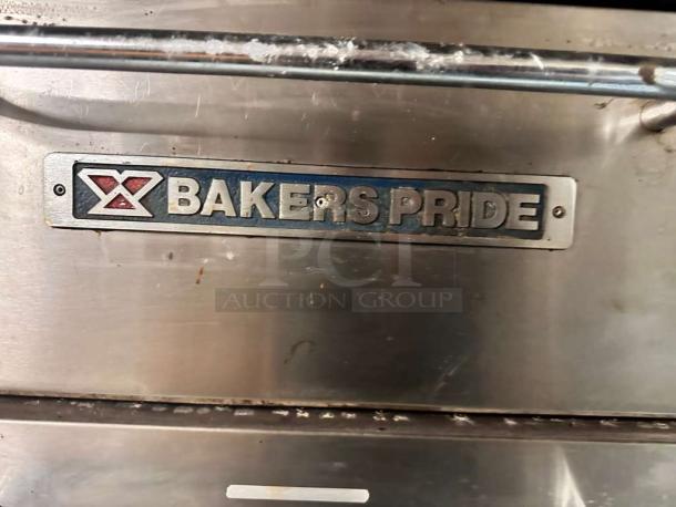Bakers Pride 151 Super Deck pizza oven in outstanding condition with brand logo plate visible. Fully tested, natural gas.