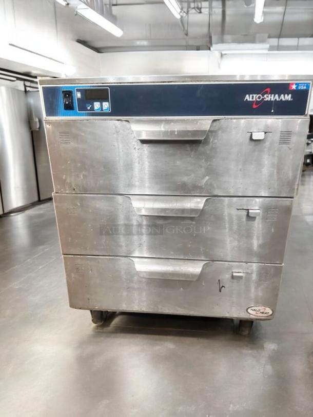 Alto-Shaam 500-3D heated holding drawer cabinet in superb condition, stainless steel, 120V, fully tested, with control panel.