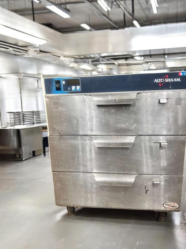 Alto-Shaam 500-3D commercial heated holding drawer cabinet in superb condition, stainless steel, fully tested, 120V.