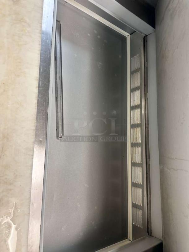 Beverage-Air SPE48HC-18M refrigerated prep table, like-new condition, stainless steel, fully tested, 115V.