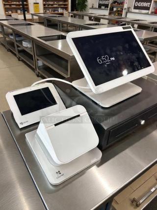 Clover Station POS System in outstanding condition, fully tested. Includes display, receipt printer, and cash drawer.
