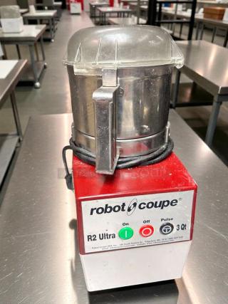 Robot Coupe R2 Ultra food processor, 3 Qt bowl, excellent condition, 120V, tested, working, from Ridgeland, MS.