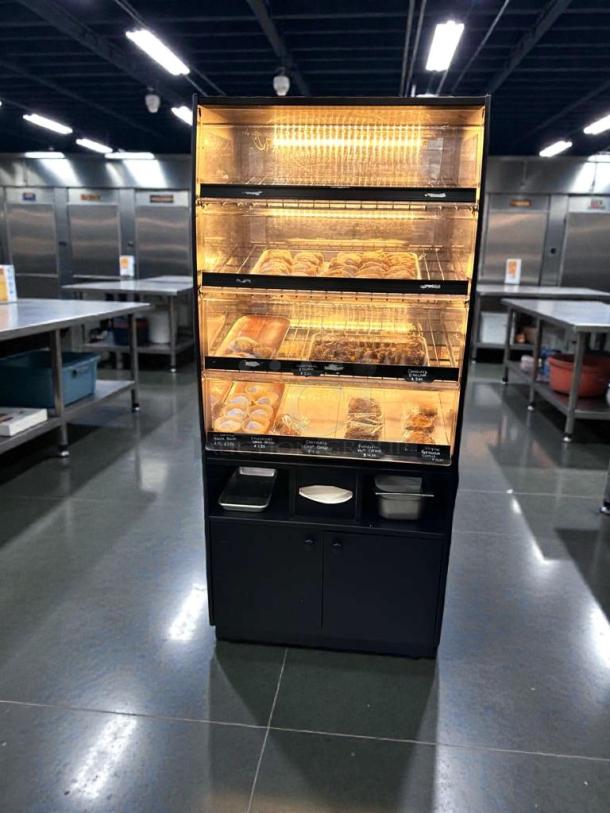 Minus Forty multi-shelf refrigerated bakery display case, excellent condition, model BK-8 Shelf, fully tested and working.