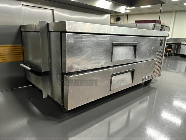True Refrigeration TRCB-52 Chef Base, 51-7/8"W, stainless steel, tested, working, perfect condition, two drawers.