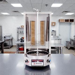 Auto Doner 3PG vertical broiler in great condition, natural gas, 65 lb. capacity, tested, working, labels show model.