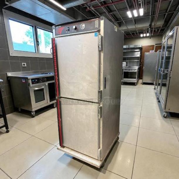 Cres Cor H-138-1834C insulated holding cabinet with solid Dutch doors, 120V. Perfect condition, tested and working.