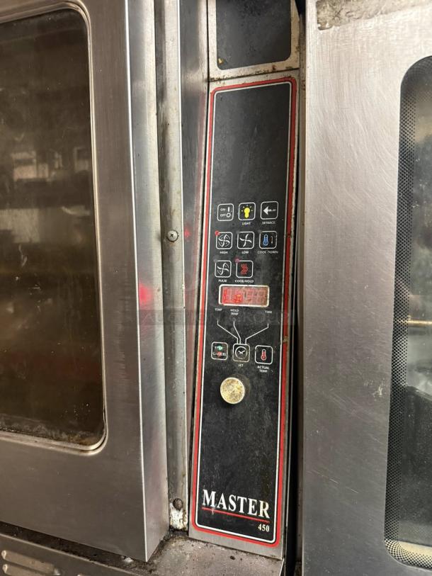 Garland MCO-GD-20 Master Series double-deck gas convection oven, tested and working, digital controls visible.