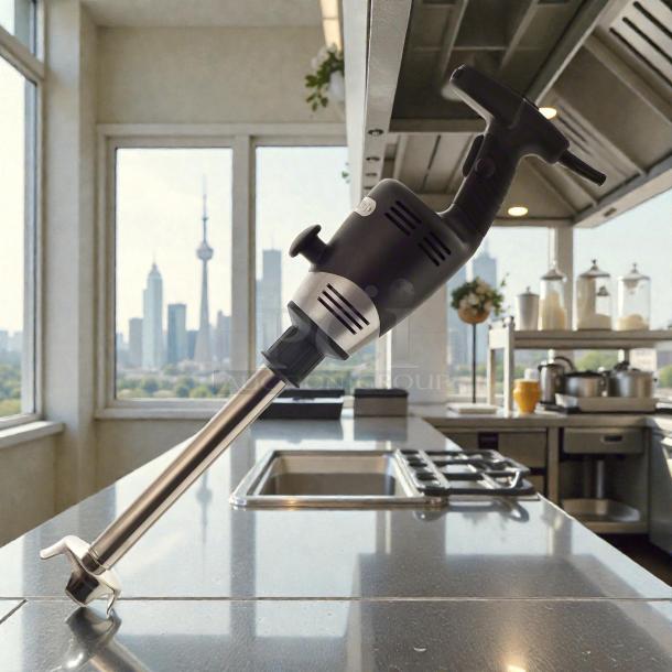 Waring WSB55 14" immersion blender in excellent condition, heavy-duty design, tested and working efficiently.