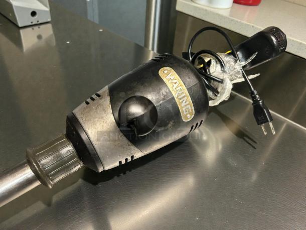 Waring WSB55 14" Big Stik Heavy Duty Immersion Blender in excellent condition, tested and working, with visible brand label.