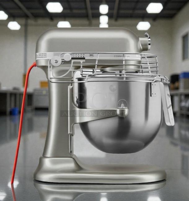 KitchenAid Commercial 8-Qt Bowl Lift Stand Mixer, pristine condition, 120V, fully tested, stainless steel finish.