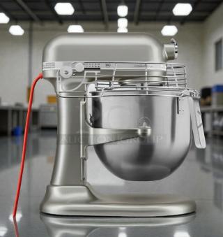 KitchenAid Commercial 8-Qt Bowl Lift Stand Mixer, pristine condition, 120V, fully tested, stainless steel finish.