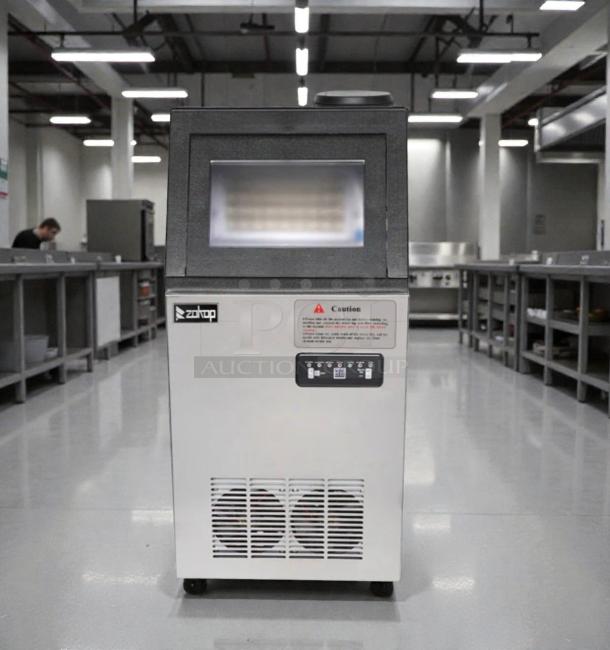 Outstanding condition Zotop BKF-B40F-C-55R commercial undercounter ice maker, 120V, fully tested and working.