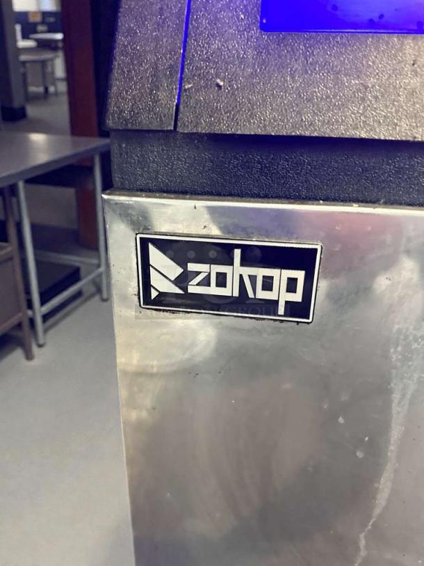 Zotop BKF-B40F-C-55R commercial ice maker in outstanding condition, 120V, fully tested, with clear logo label.