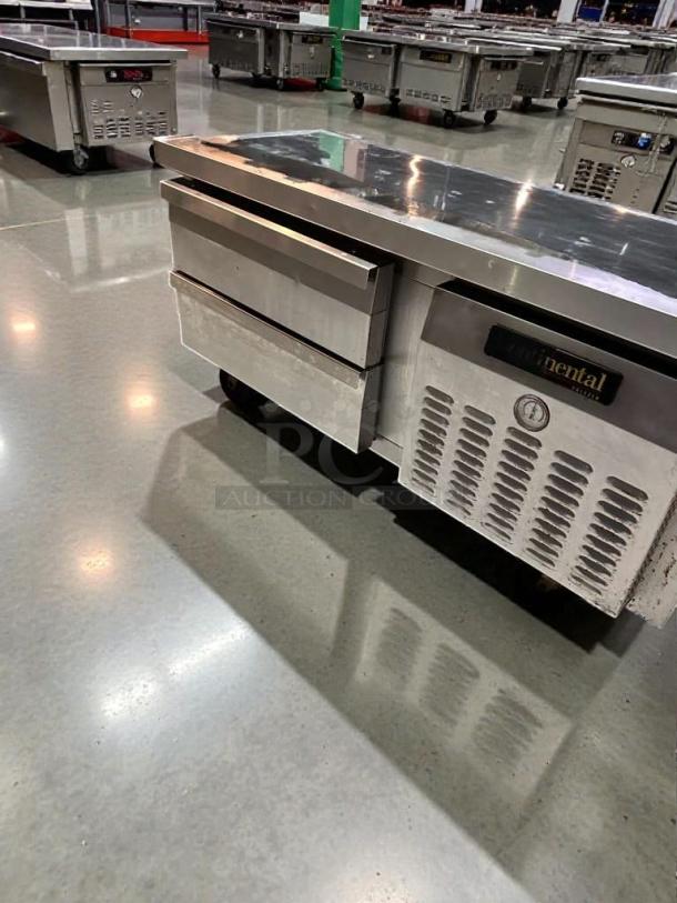 Continental Refrigeration undercounter refrigerated drawer base, stainless steel, 115V, outstanding condition, fully tested.