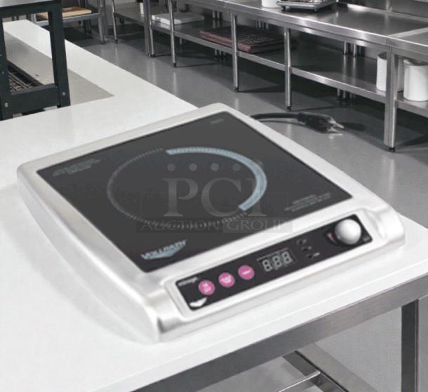 Pristine Vollrath 69503 induction range, 208/240V, countertop model, digital display, fully tested, excellent condition.