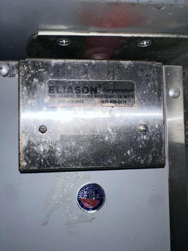 Ellason walk-in cooler door, commercial insulated swing door, outstanding condition, made in USA.