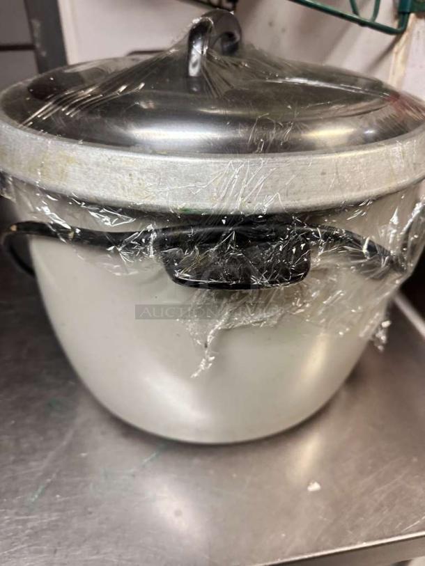 Adcraft commercial rice cooker, 120v, outstanding condition, countertop model, fully tested and working, protective wrap visible.