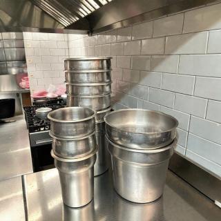 Amazing Condition - Vollrath Vegetable Insets, Various Sizes 6”-9 1/2” Diameter - Item #1226186