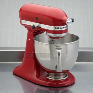 Immaculate Condition - KitchenAid® Artisan Stand Mixer, 5-qt Red - Tested & Working! - Item #1226192