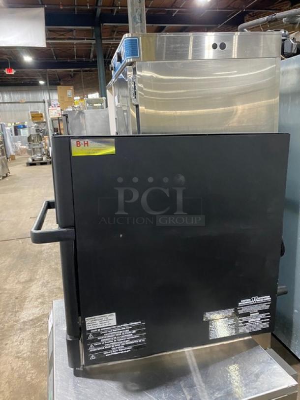 MerryChef Eikon E2S commercial rapid cook oven, black, electric, countertop model, 208/240V, 1 phase.