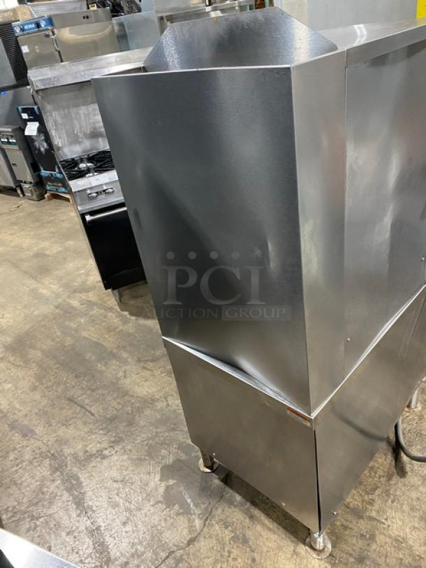 Vulcan VSX24G boiler base dual compartment convection steamer, stainless steel, individual controls, built-in pan racks.