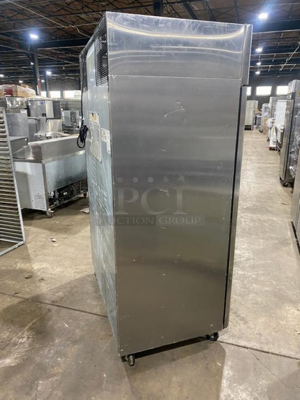Atosa MBF8002GR commercial 2-door reach-in freezer, stainless steel, Energy Star, on casters, 2020 model, poly coated rack.