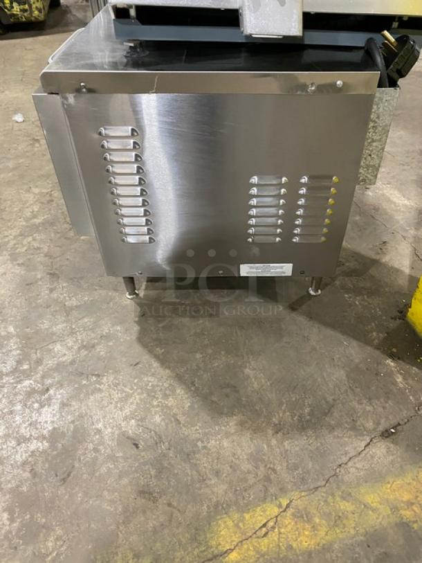 TurboChef Subway Style stainless steel commercial oven, model NGC, 208/230-240V, electric, digital controls, on legs.