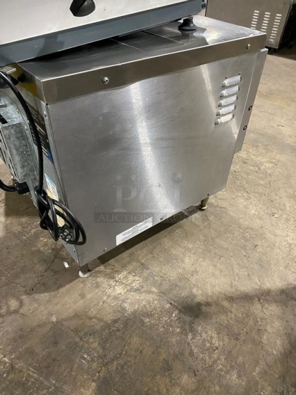 TurboChef NGC high-speed rapid cook oven, stainless steel, digital controls, electric, countertop model, on legs, SN: NGC-D006629.