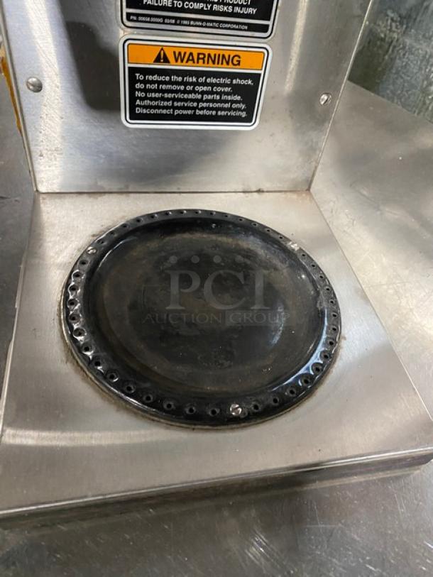 Bunn AXIOM-35-2 coffee brewer with digital controls, stainless steel, upper and lower warming plates, model AXIOM352.