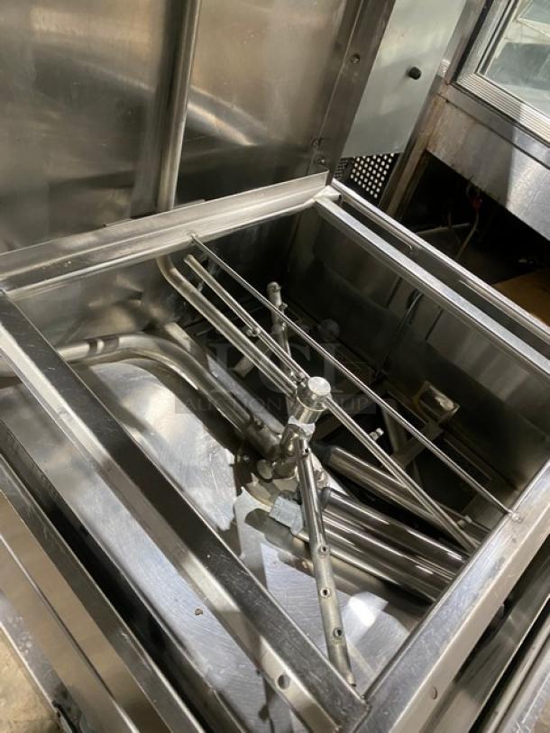 CMA 180VL Stainless Steel Ventless Dishwasher, Energy Star Certified, Single Rack, High-Temp, 208-240V 3 Phase, with Legs.