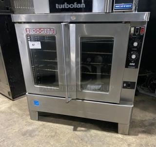 Blodgett BDO Series Commercial Stainless Steel Gas Powered Single Stack Convection Oven! Energy Star Certified! With Wired Oven Rack! On Legs! - Item #1226558