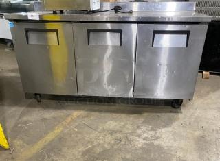 True Commercial Stainless Steel 3 Door 72