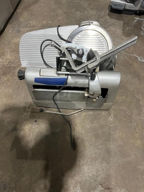 Hobart 1712 commercial deli meat slicer, electric, heavy-duty, 115V 1 phase, used condition, serial number 1929005.