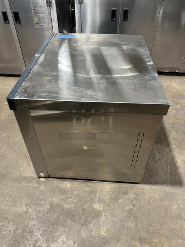 Scotsman Prodigy Series ice cube maker, stainless steel, model C0330MA-1B, Energy Star certified, 115V, 1 phase.