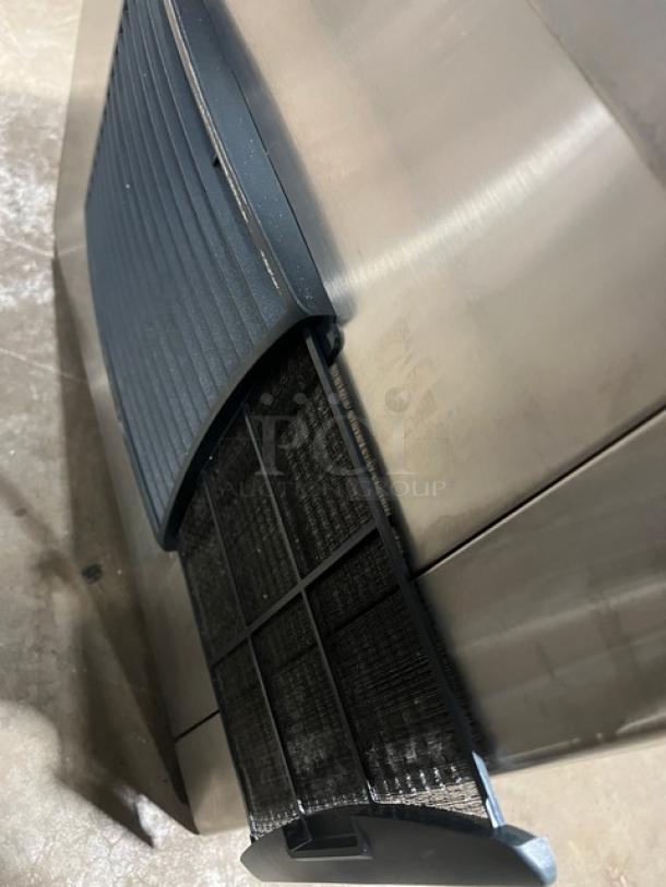 Scotsman Prodigy Series stainless steel ice maker, Model C0330MA-1B, air-cooled, Energy Star certified, 115V, 1 phase.