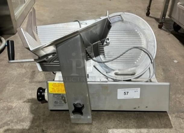 Bizerba stainless steel electric deli meat slicer, model SN: 10401317, 120V, 1 Phase, excellent condition, countertop.