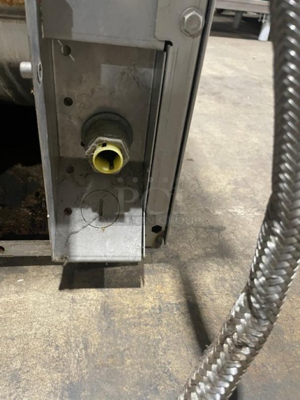 Hobart LXEH dishwasher, stainless steel, electric, undercounter, visible piping. Model LXEH SN: 23-1149-570, 120/208-240V.