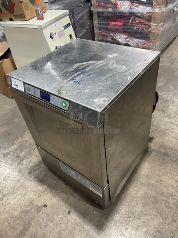 Hobart LXEH commercial stainless steel undercounter dishwasher, high-temp, 120/208-240V, 1 Phase, model LXEH.