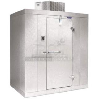 BRAND NEW Norlake Kold Locker 6'x6' commercial walk-in freezer, model KLF66CRM, with Capsule Pak refrigeration system.