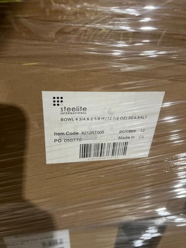 Mixed pallet of Steelite International commercial tableware and Vollrath ladles, brand new, includes item tags.