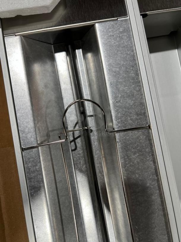 Hatco Glo-Ray GRA60D dual infrared warmer, 60" aluminum, brand new. Model GRA-60D, SN: 8618762130, 120V, 1 phase.