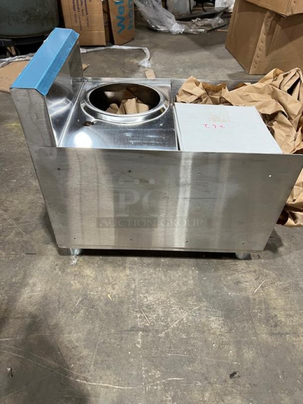Brand new Eagle Group 1800 Series stainless steel 12" liquid waste step-down blender station, Model MA418, Serial 2001240511.