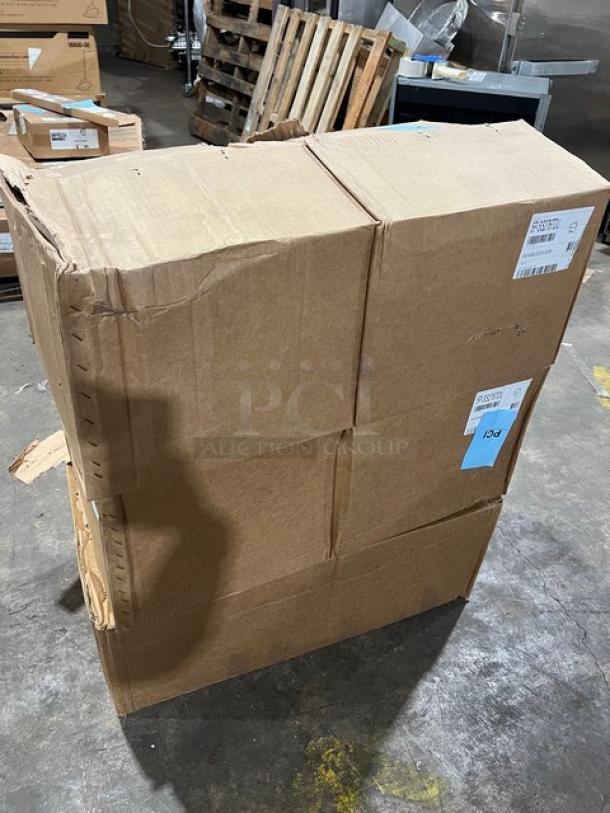 Brand new Wells 5P-SS276TDU stainless steel electric hot food well, boxed. Model number visible on label.