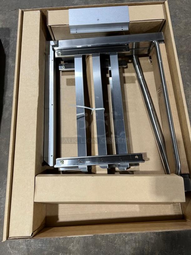 Brand new Moffat Turbofan Series double stacking kit, stainless steel model DSK2223, in original packaging.