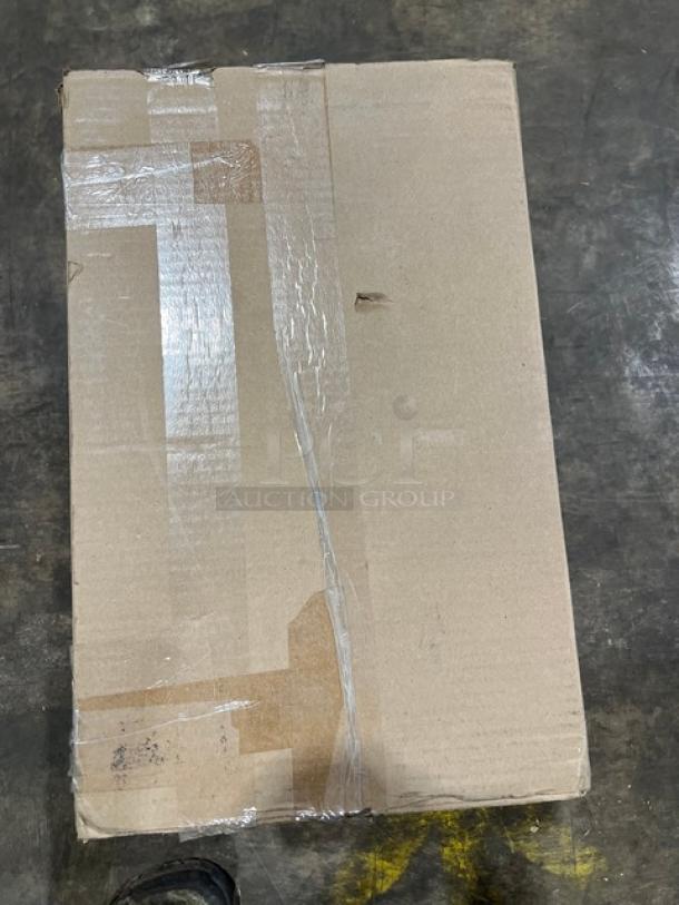 Cardboard box containing Cambro Pro Cart Ultra Series Model PCMHX615. Box is sealed and in new condition.