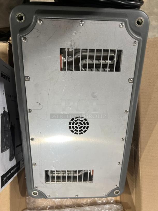 Cambro Pro Cart Ultra Electric Hot Module, Model PCMHX615, new condition, charcoal gray, adjustable temperature, 115V.