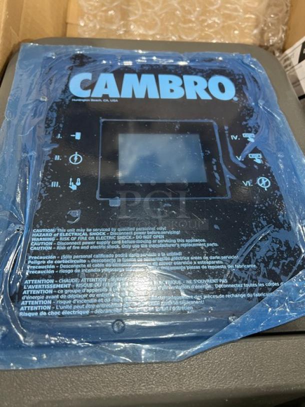 Brand new Cambro Pro Cart Ultra PCMHX615, charcoal gray, electric hot module with adjustable temperature control. 115V.