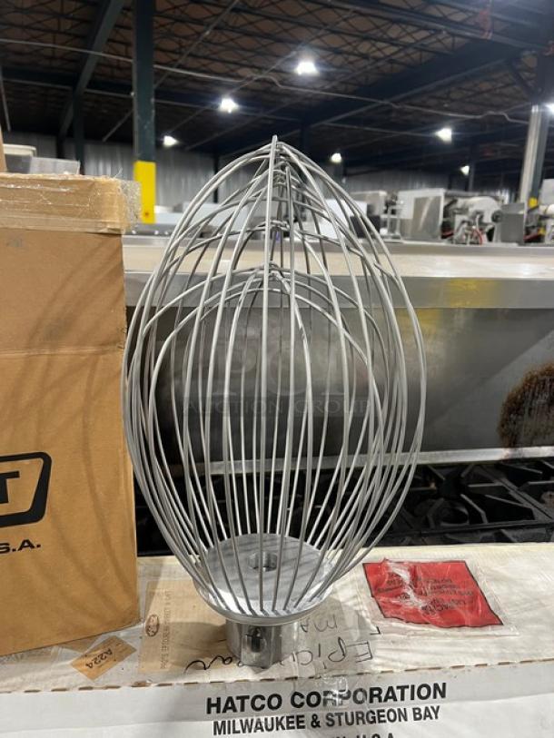 BRAND NEW Hobart Legacy Series 80 Qt. Wire Whip Attachment, Model DWHIP-HL80, stainless steel, commercial-use.